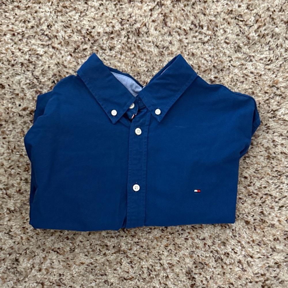 Tommy Hilfiger Navy Button-Down Shirt